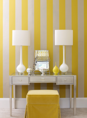 carolyn-barber_yellow-white-vanity - Fun and fabulous with stripes polka dots and pom poms - myLusciousLife.com.png